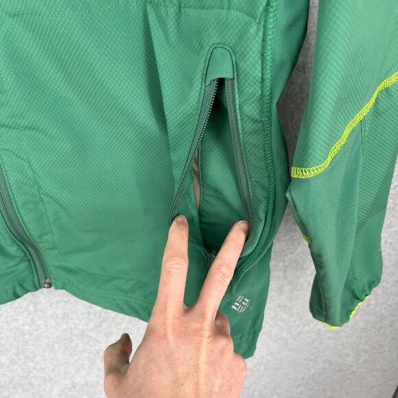 Columbia Mens Omni-Shield Advanced Repellency Jacket Size L Green Lightweight - Picture 3 of 15